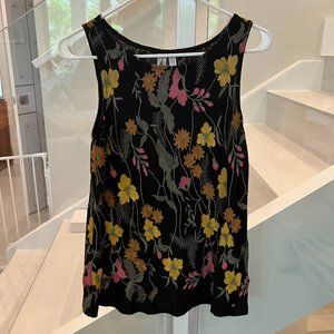 Anthropologie Meadow Rue Sleeveless Floral Top